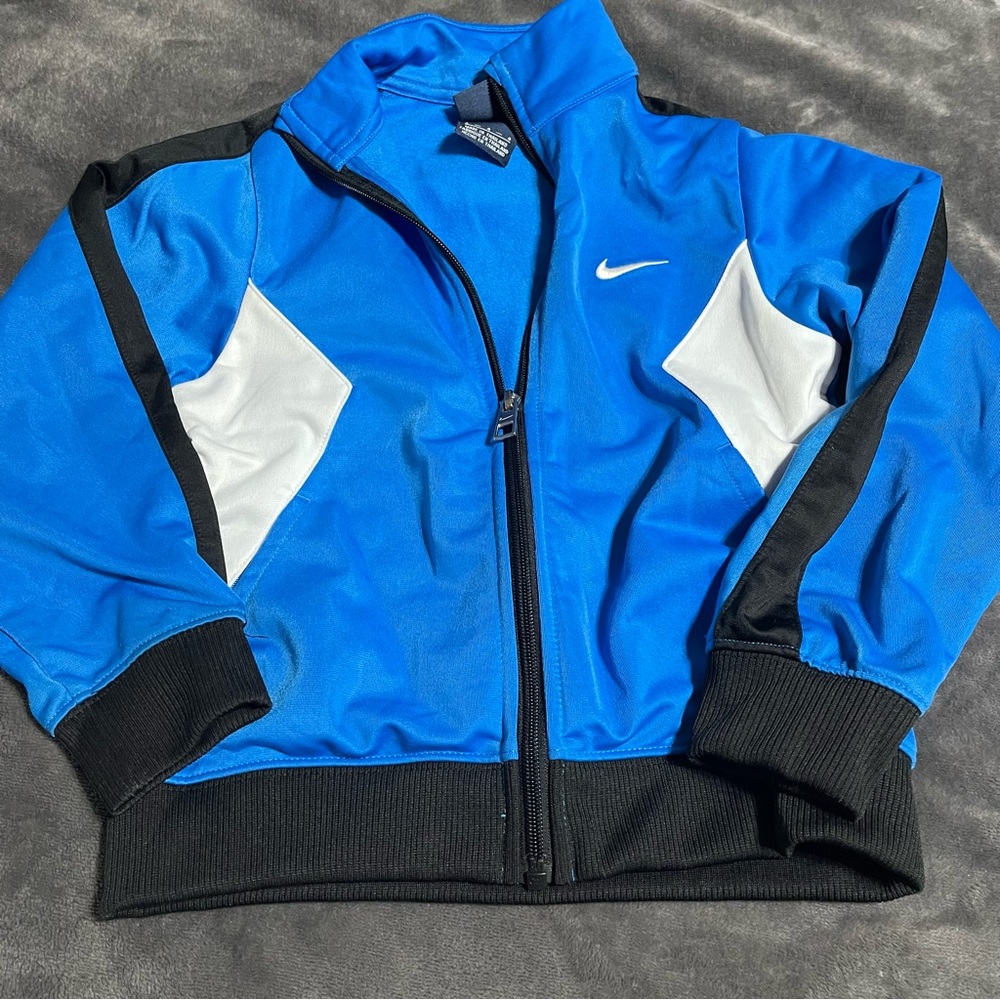 Nike Kids Blue and Black Jacket